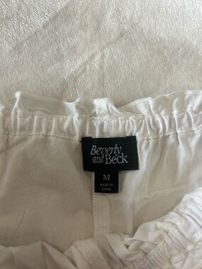 white bloomer shorts!